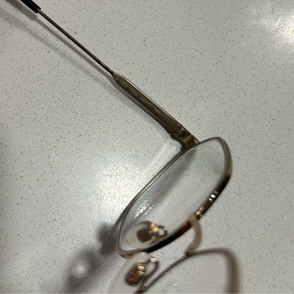 Burberry B1350 1312 Gold Round Square Eyeglass Frames - Picture 9 of 10